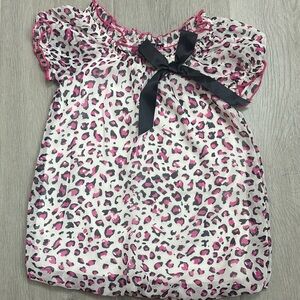 Tempted Leopard Print Kids Top with Pink Accents Sz 3T NWOT
